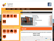 Tablet Screenshot of lysco.be